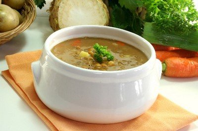 Способ приготовления супа из чечевицы