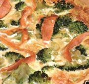 Рецепт приготовления киша из брокколи и копченого балыка