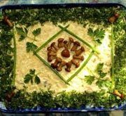 салат с курицей уральская шкатулка