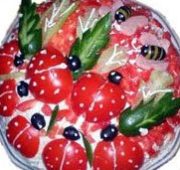 салат с курицей и грибами мокшанский