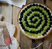 Как приготовить виноградный тарт с кремом и вином