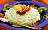 Каша рисовая молочная с фруктами