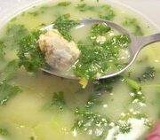 Картофельный суп с мучными клецками