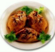 Курица глазированная медом