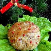 Новогодний мясной шар