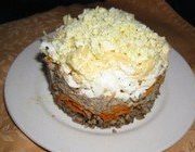 Гречневый салат с сайрой