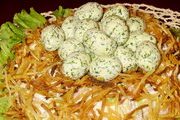 Салат "Гнездо глухаря"
