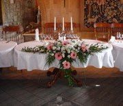 Украшение свадебного стола