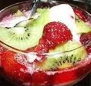 фруктовый десерт с маскарпоне