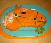 Приготовление салата "Лошадь"