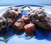 Рецепт кролика со сливами