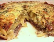 Пирог с картофелем и рыбой «Очарование»
