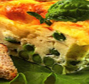 мятный омлет с зеленым горошком